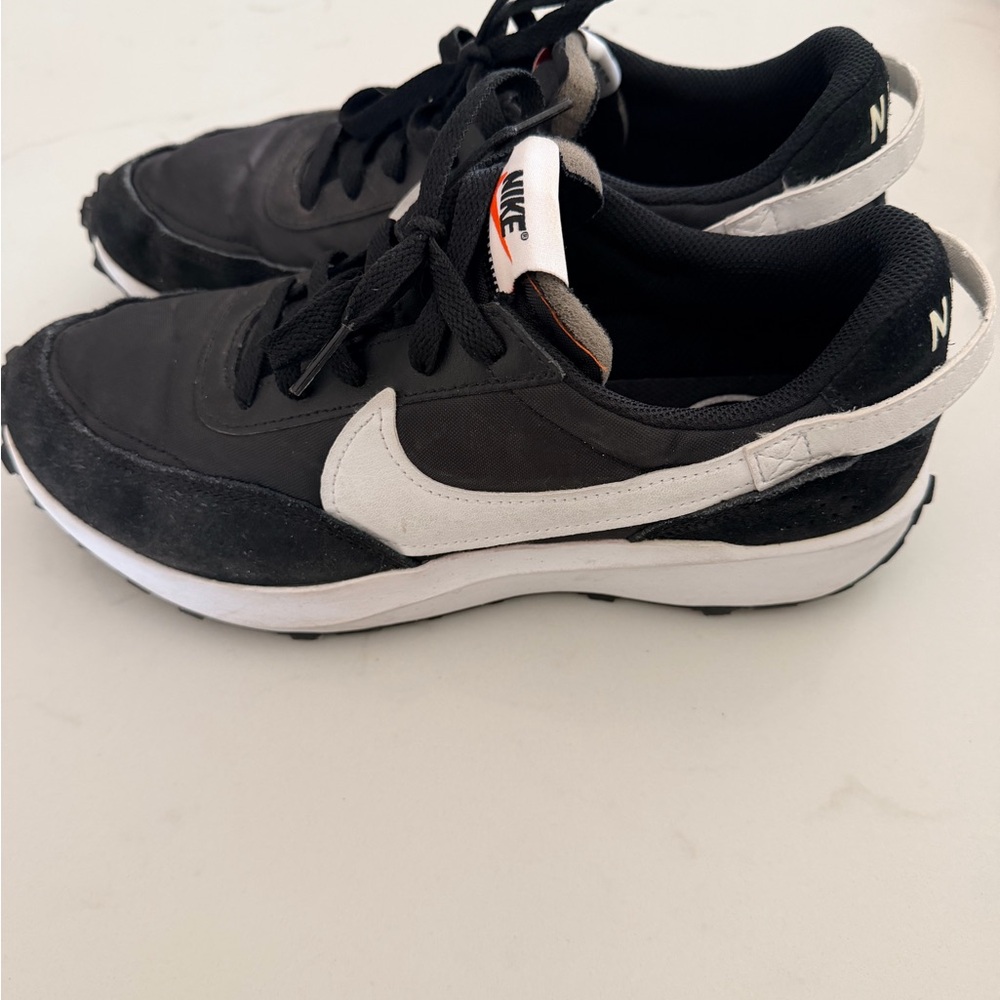 Nike Black and White Athletic Waffle Shoes